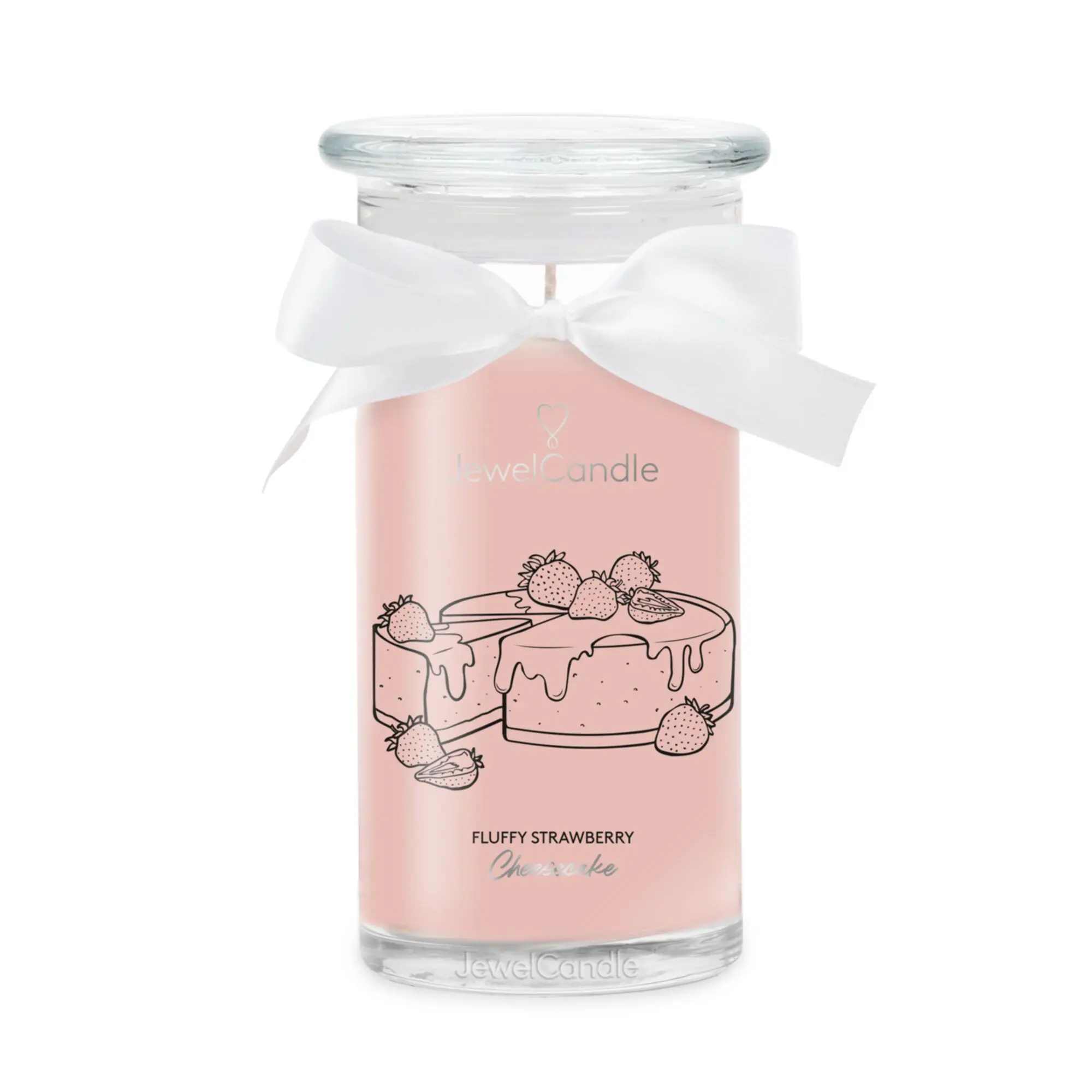 Jewel Candle - Fluffy Strawberry & Cheesecake Bracelet Bougie Bijou Argent 925 - Bougie