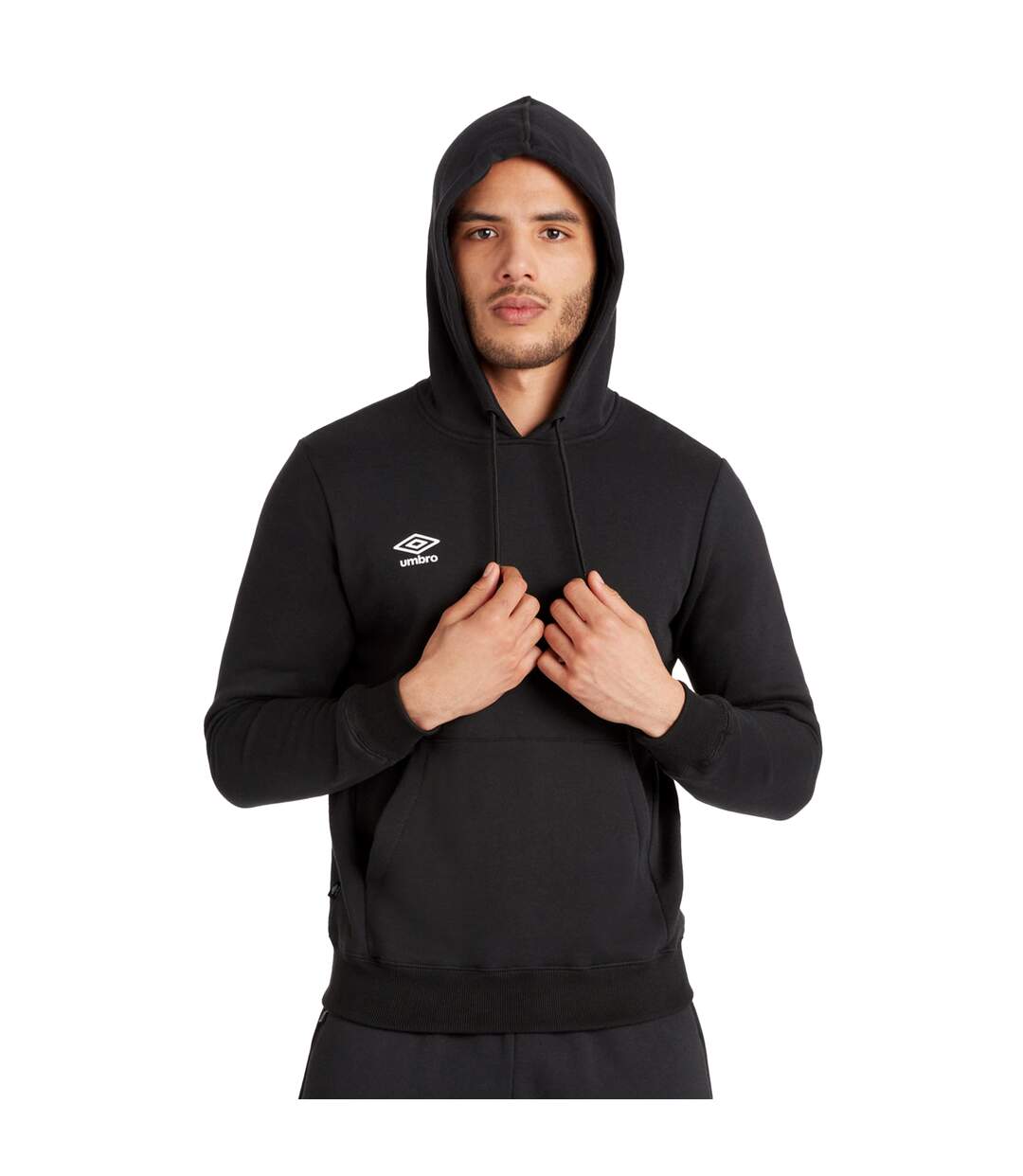 Umbro - Sweat à capuche CLUB LEISURE - Homme (Noir / Blanc) - UTUO288