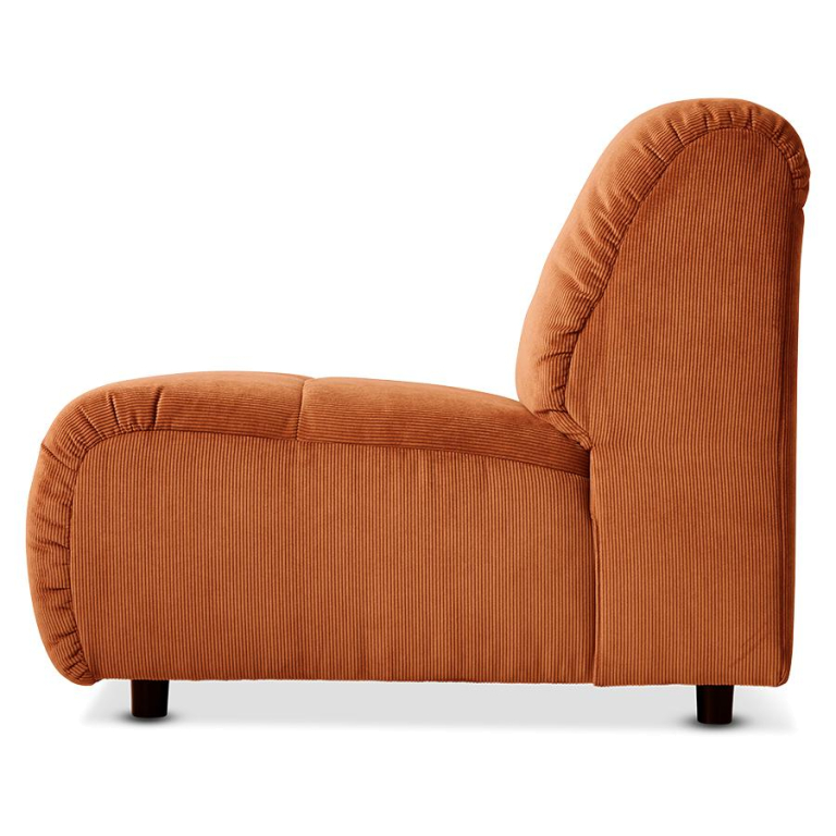 HKliving Wave bank element midden small corduroy rib hay