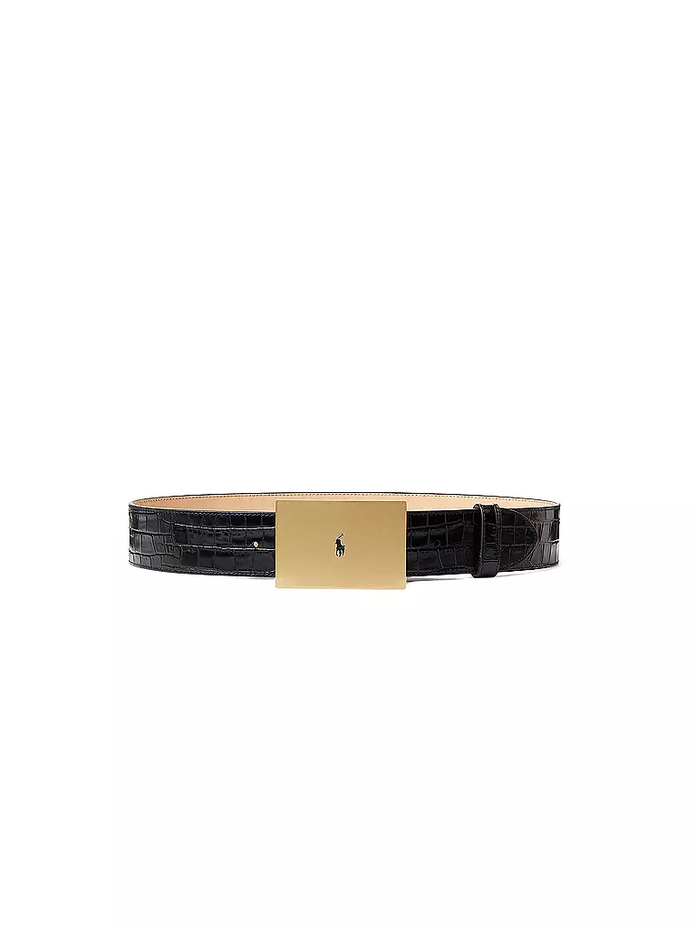 POLO RALPH LAUREN Ledergürtel  schwarz