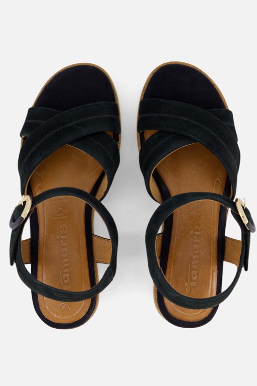 Tamaris Sandalen blauw Leer