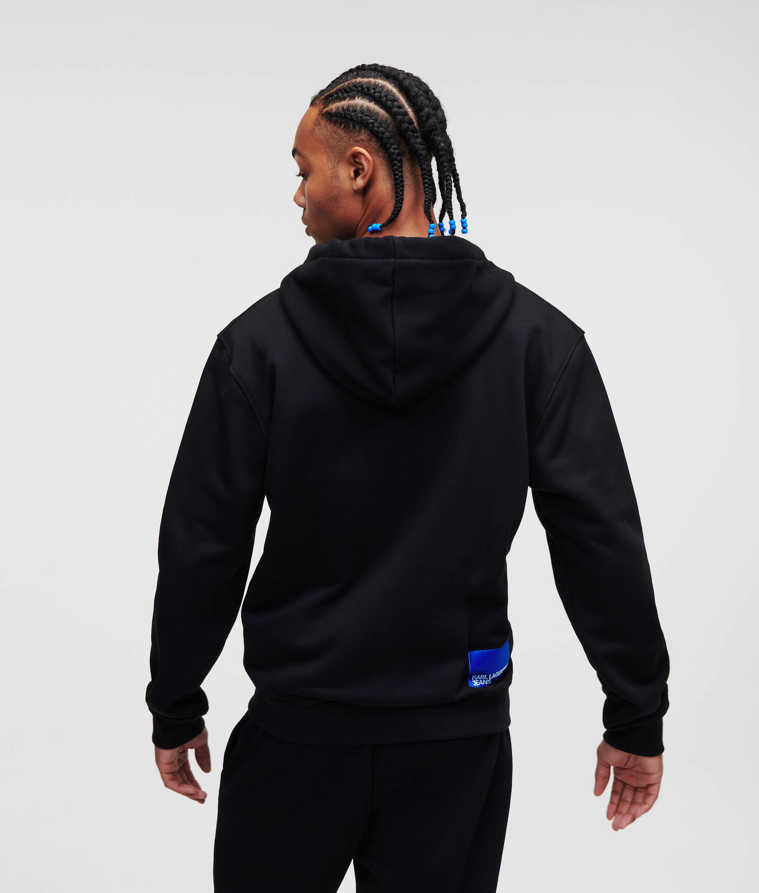 SWEAT À CAPUCHE ZIPPÉ AVEC LOGO KJL ENCADRÉ