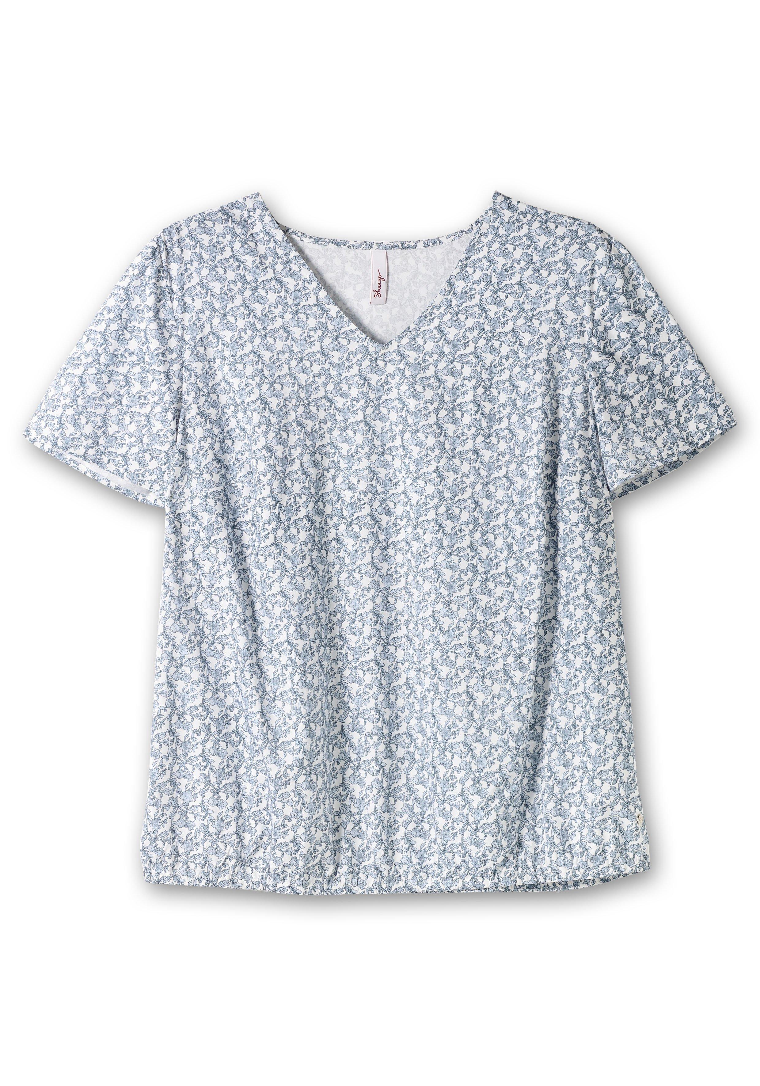 Tunika mit Blumenprint und Saum-Gummizug