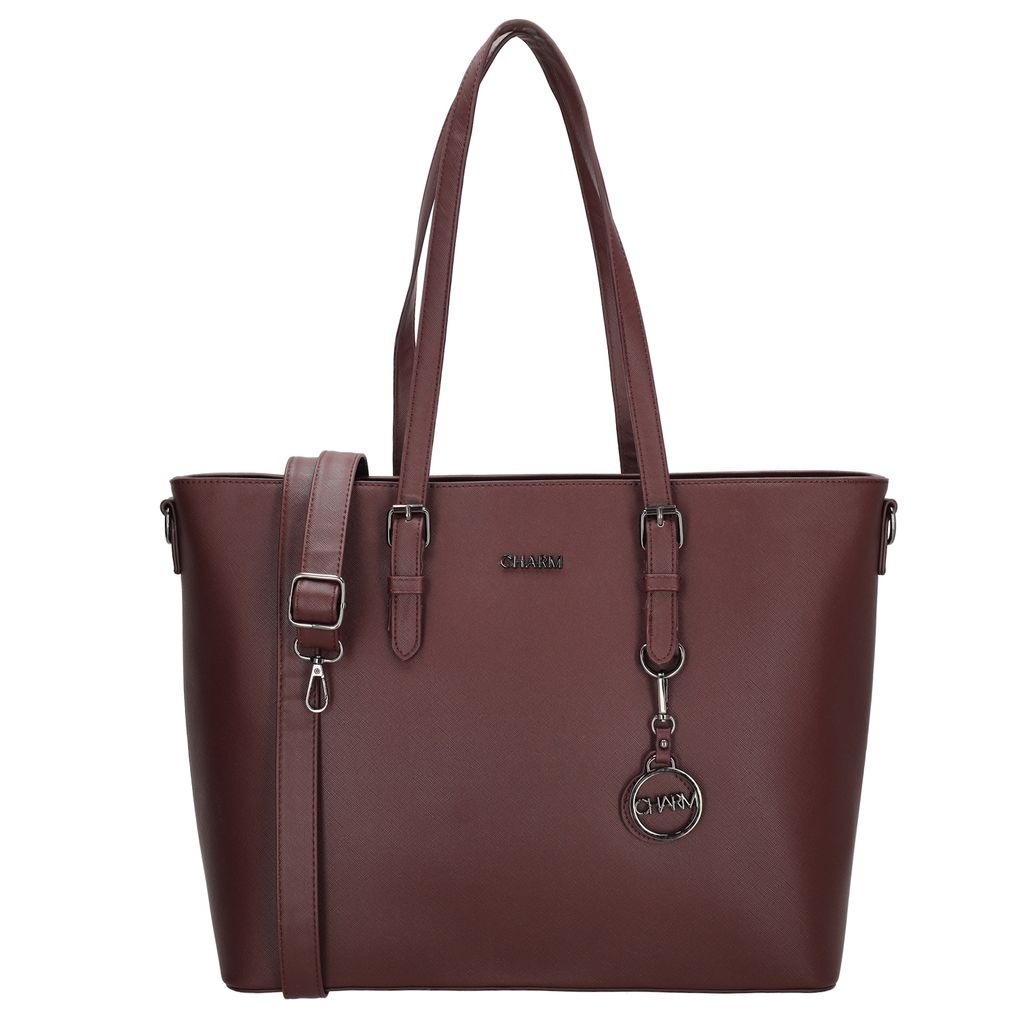 Charm London Birmingham Shopper 15,6 inch Bordeaux Rood