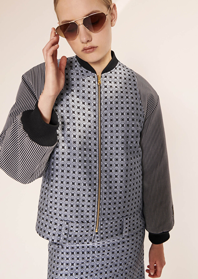 Veste Valeskableue en jacquard