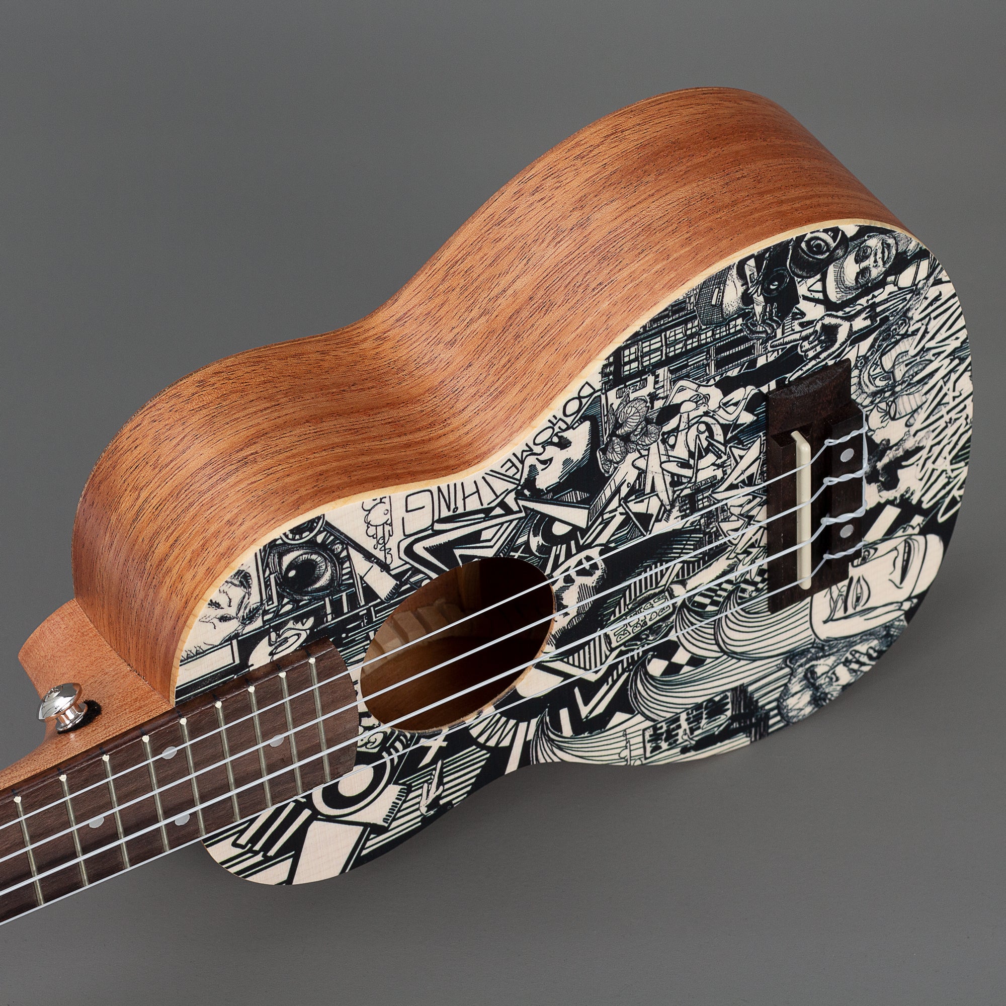 Cascha HH 2601 Sopran Art Series Sketch sopraan ukelele set