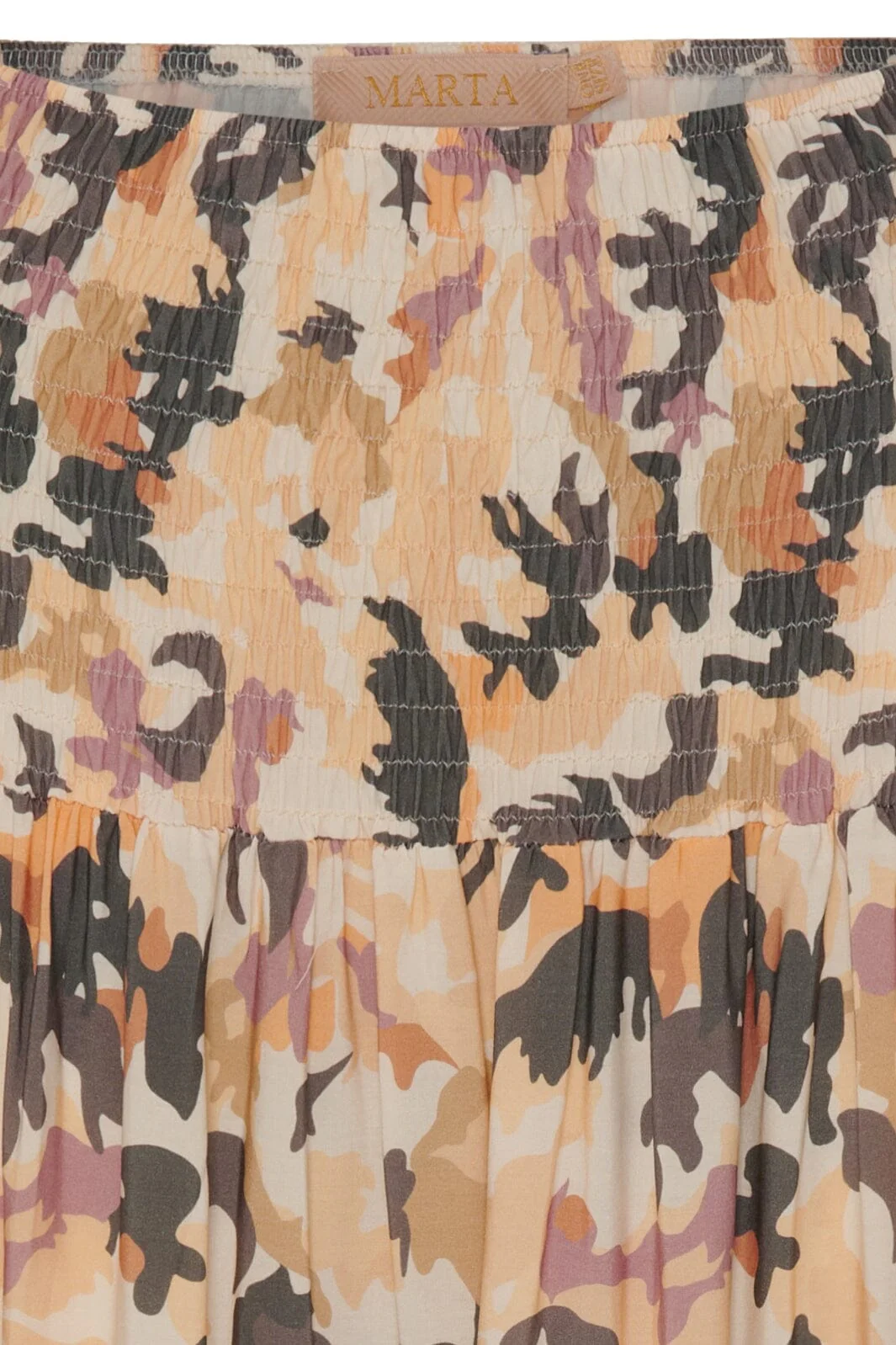 Marta Du Chateau Mdcprincess Skirt print beige camo