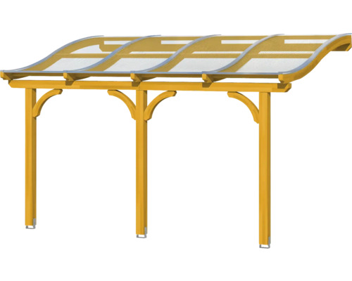 SKAN HOLZ Venezia terrasoverkapping, 434x239 cm, licht eiken