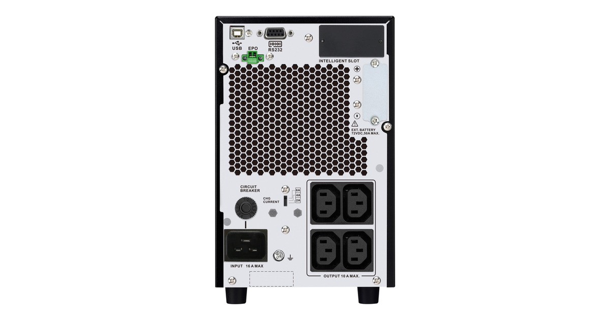 APCEasy UPS On-Line 2000VA SRV2KIL-E ups  (Zwart, 1800 W, Tower, 4x C13, Intelligente kaartsleuf, LCD, verlengde runtime)