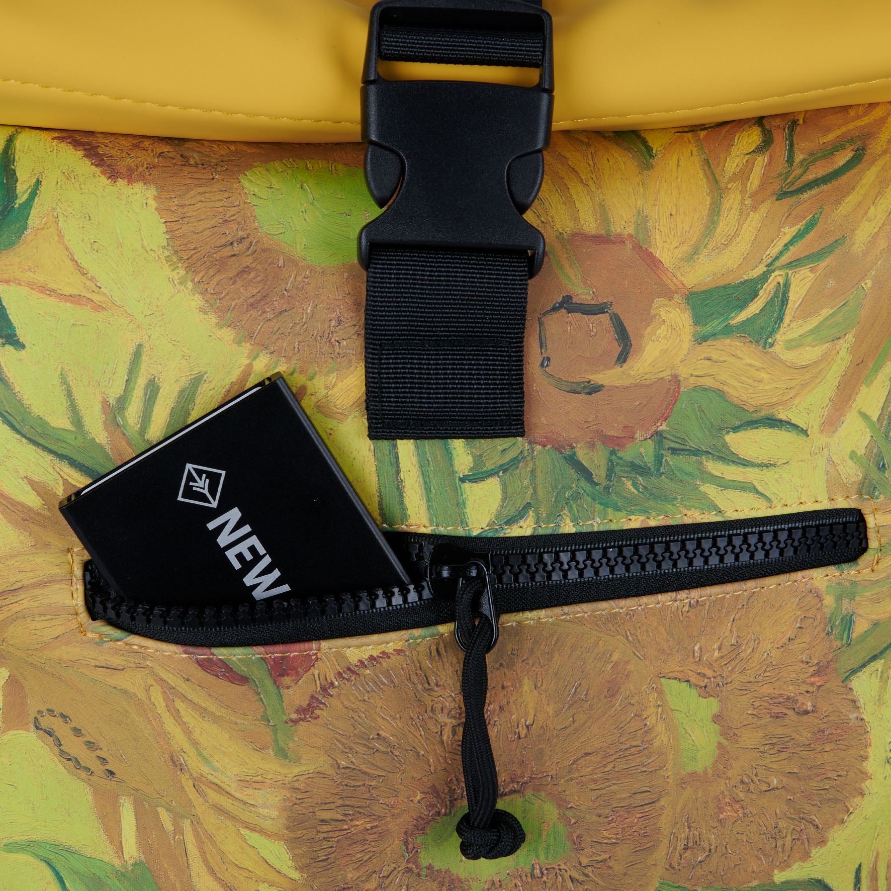 New Rebels Mart Art New York Rolltop Backpack Sun Flower