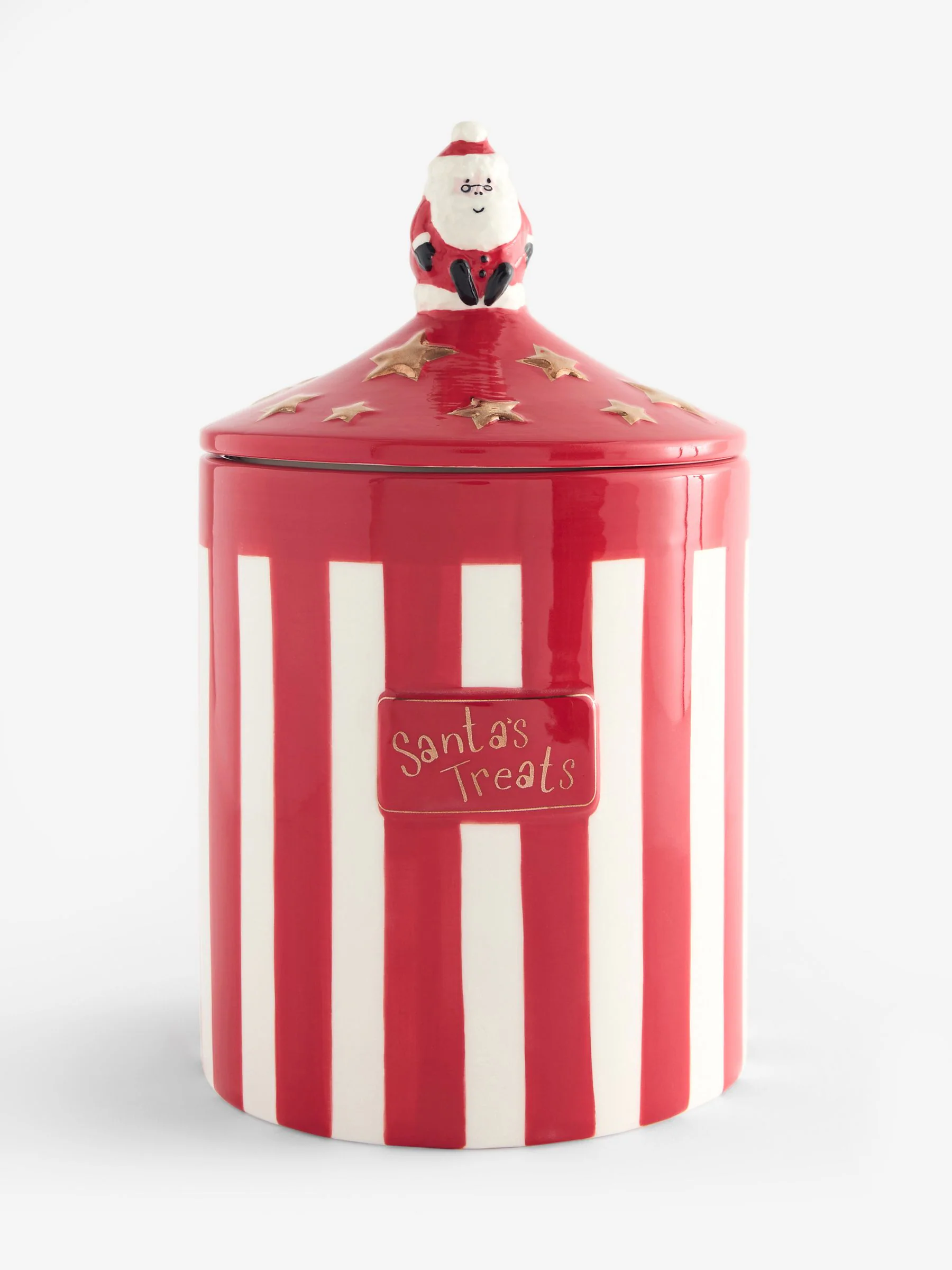 Pot in de vorm van de Kerstman met traktaties