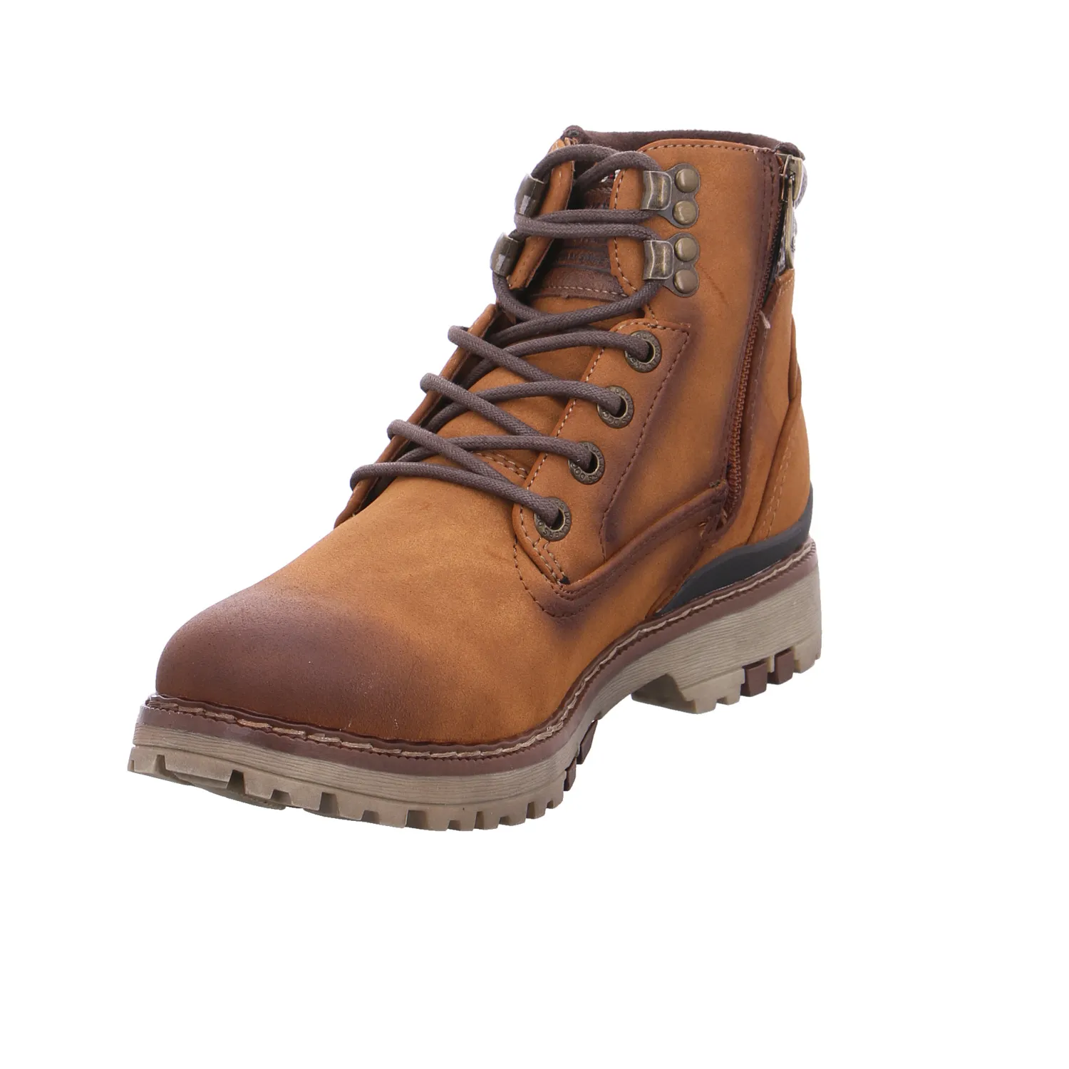 DOCKERS Winter-Boots Cognac Lederimitat