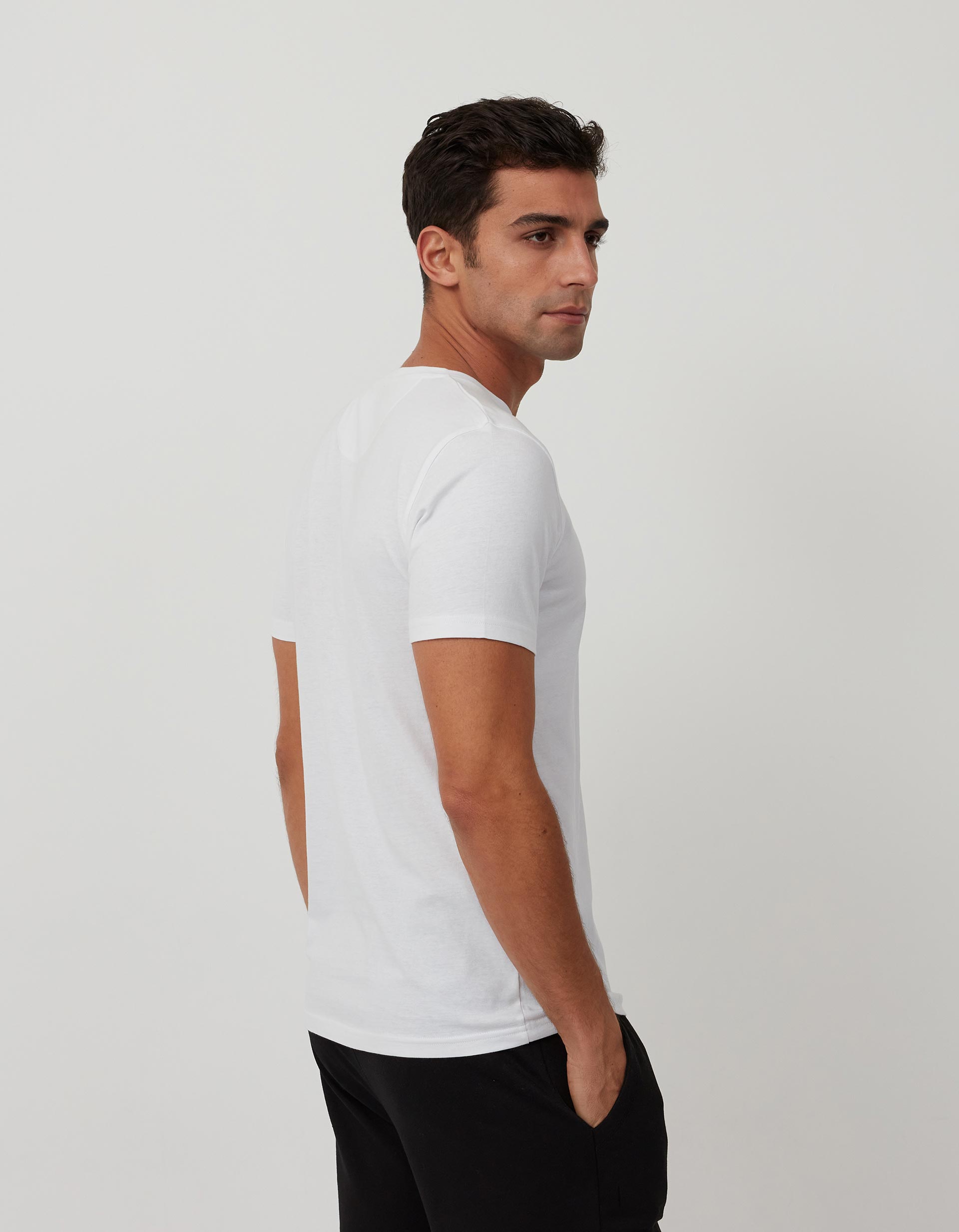 T-shirt, Homem, Branco