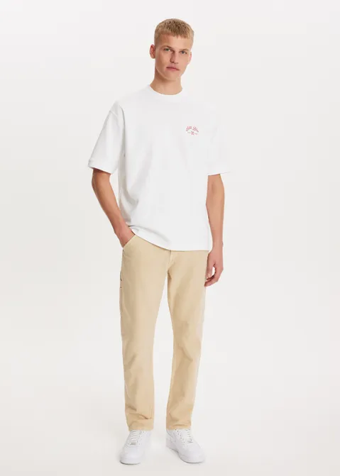 T-shirt met print indigo supply wit (WIT)