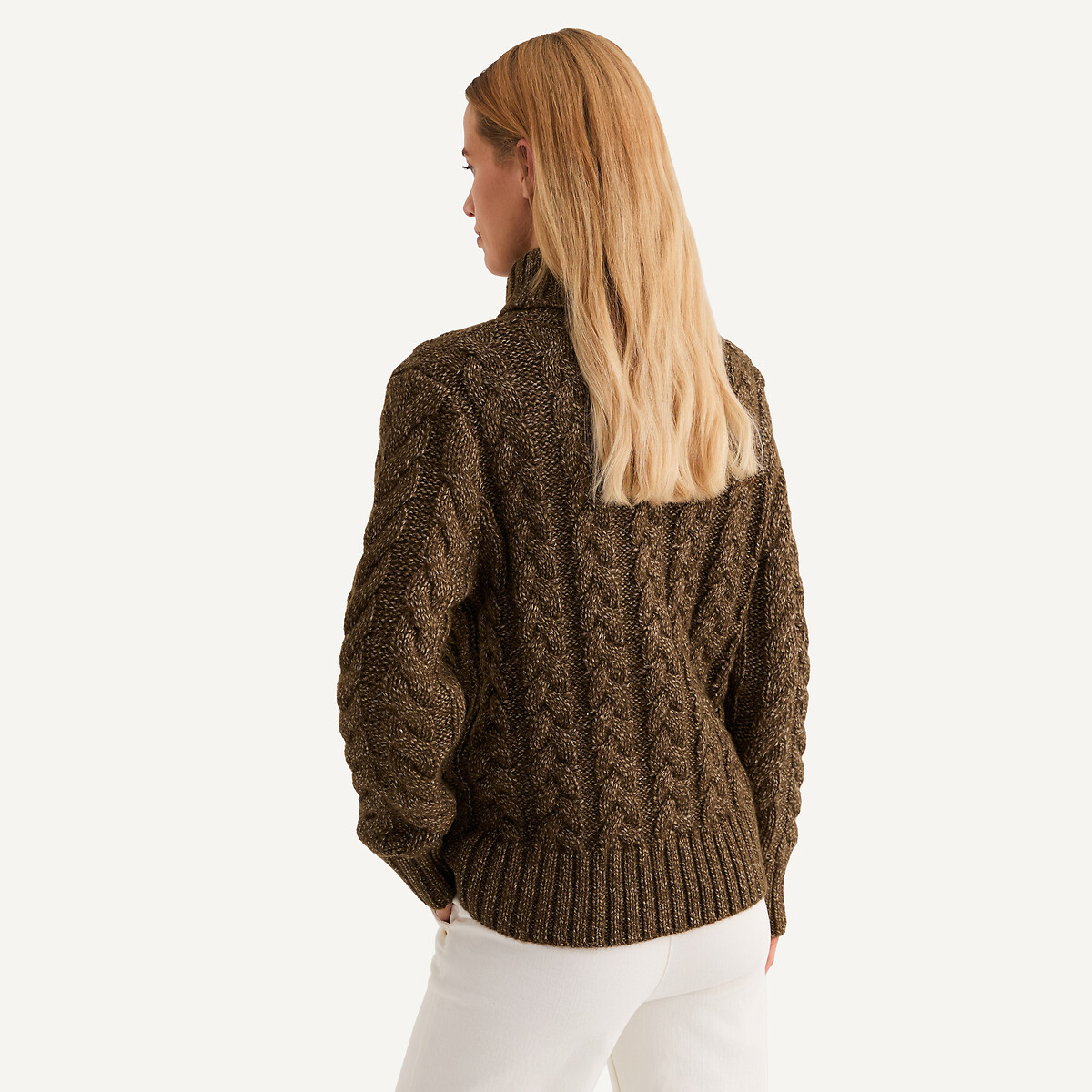 ANNE WEYBURN<br>Collant grosso com gola alta