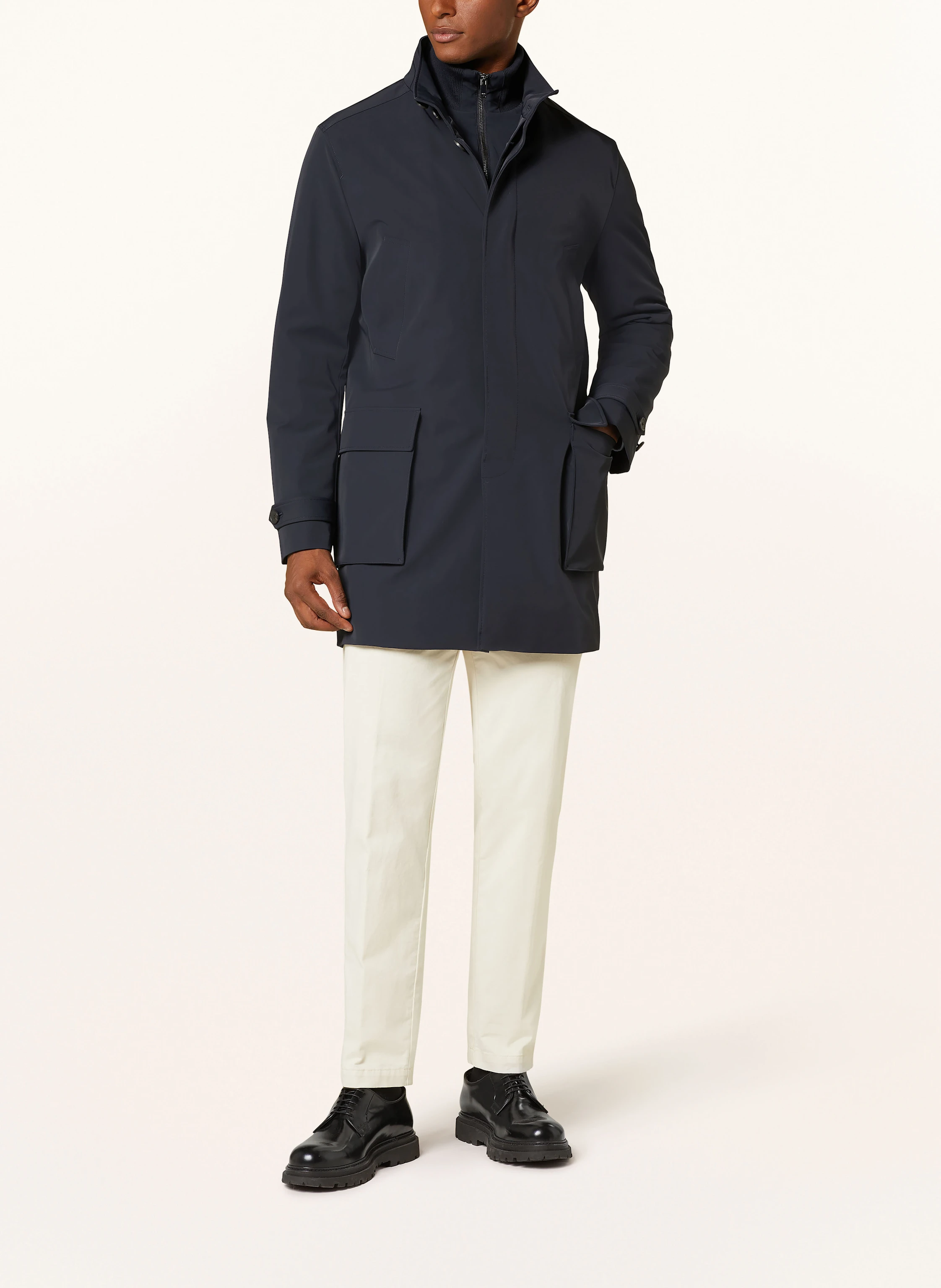 REISS Mantel PLAYER mit herausnehmbarer Blende