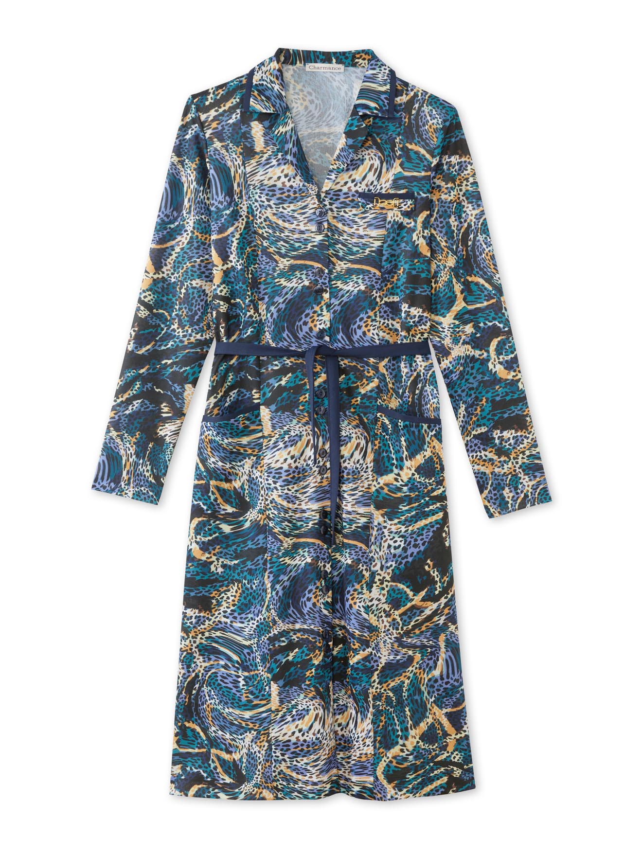 Robe toute boutonnée en maille