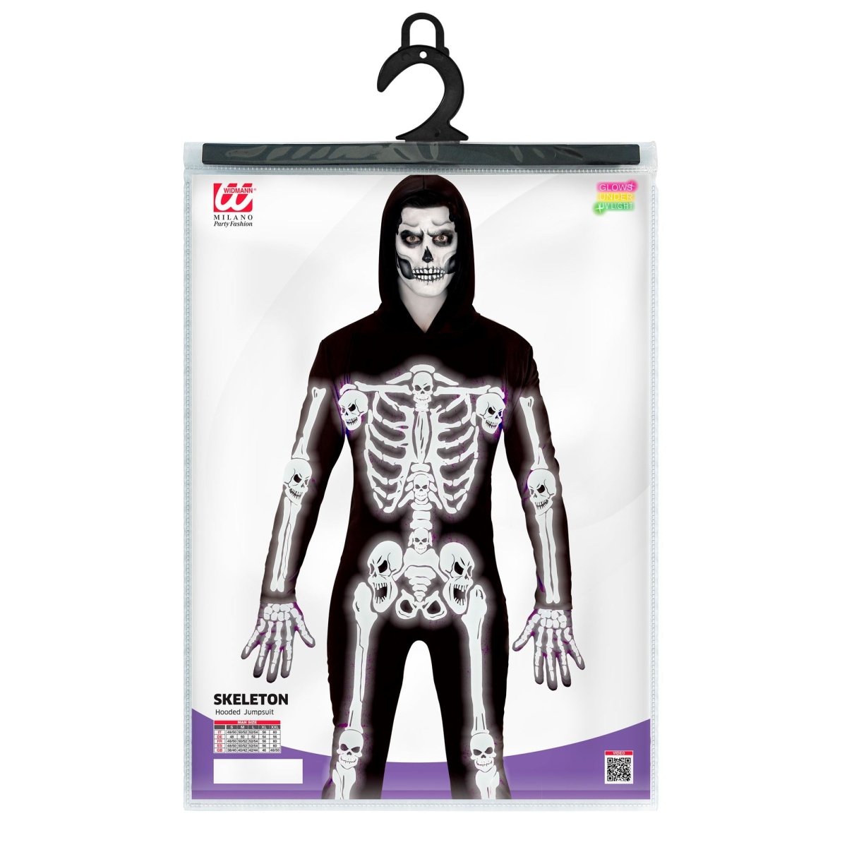 Halloween Kostuum Zwart Wit Heren Skelet