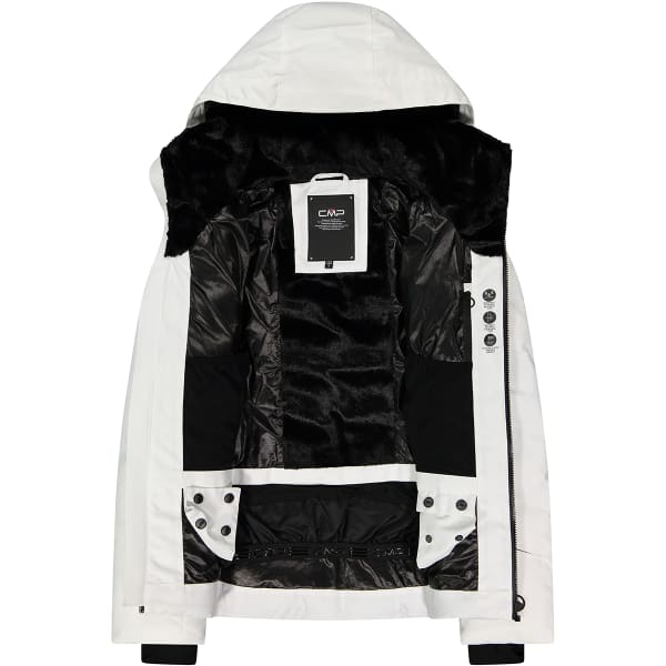 Veste de ski CMP WOMAN JACKET FIX HOOD WHITE