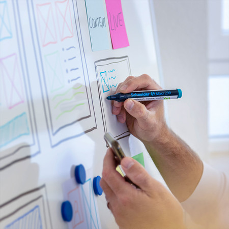Schneider Maxx 290 Whiteboard- und Flipchart-Marker - türkis - 2-3 mm