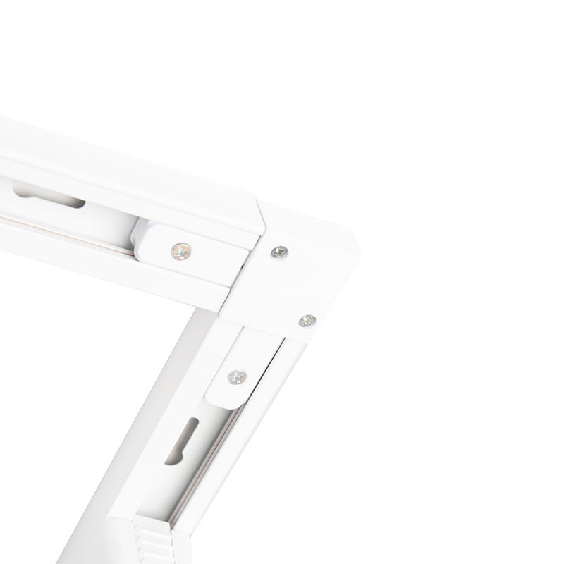 Modern railsysteem met 5 eenfase witte spots - Jeany