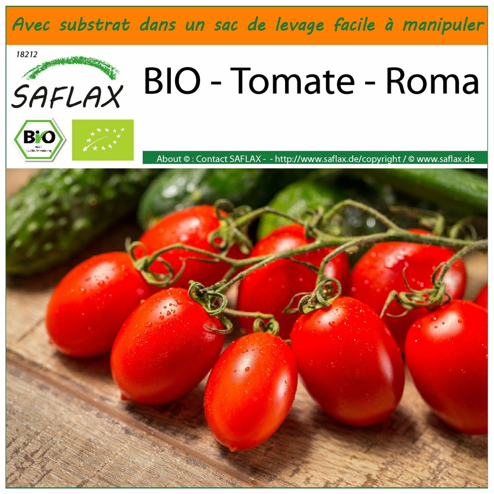 Jardin dans le sac - bio - tomate - roma - 15 graines - solanum lycopersicum