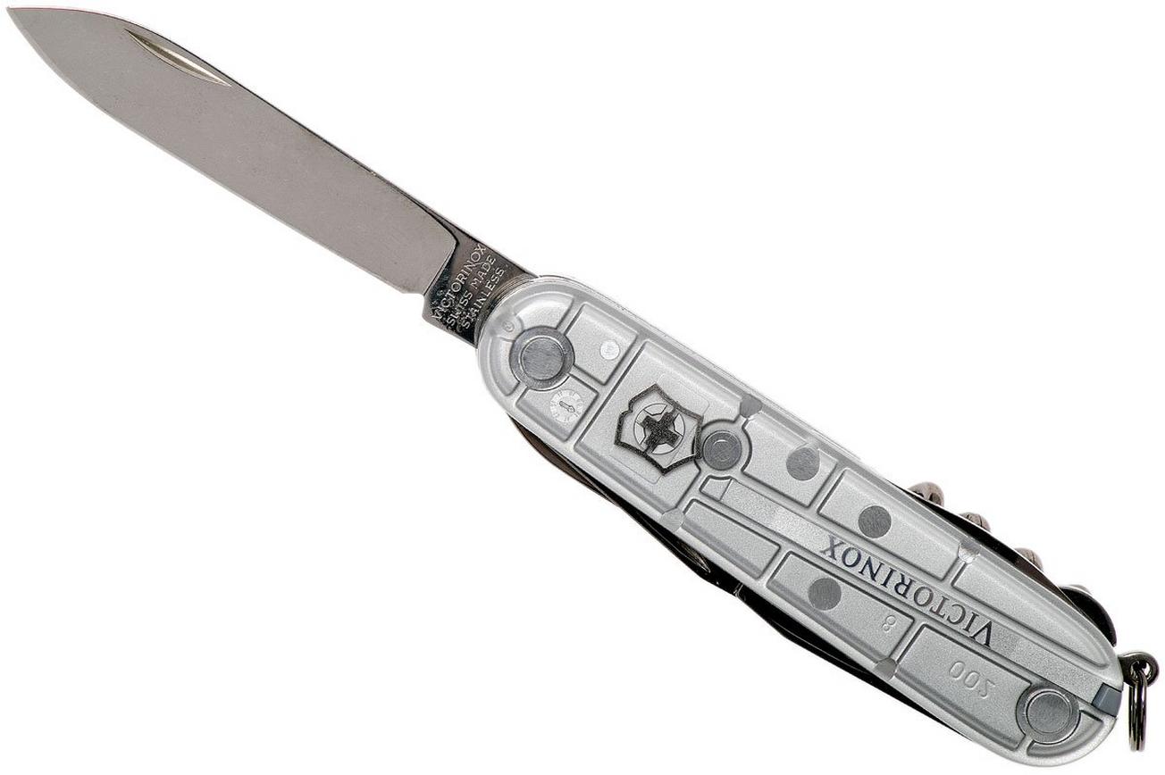 Victorinox Climber transparant zilver 1.3703.T Zwitsers zakmes