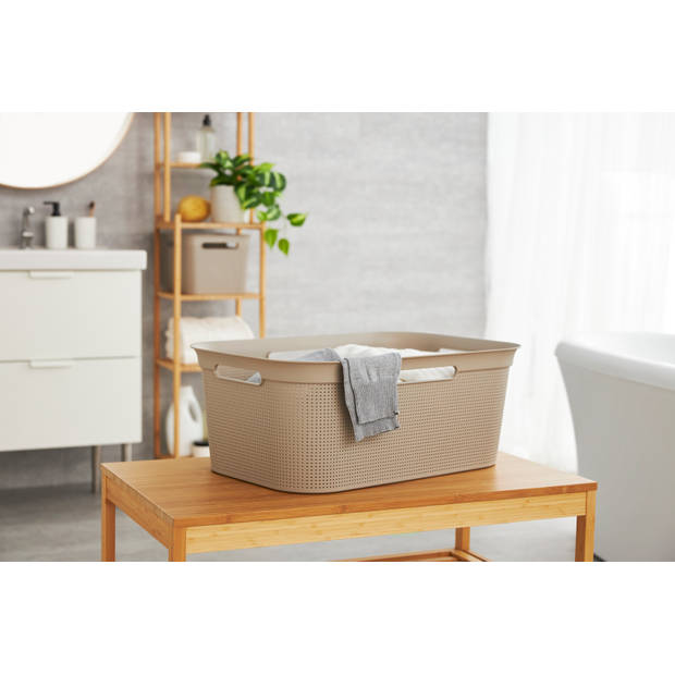 Blokker Wasmand - 41 liter - Cappuccino