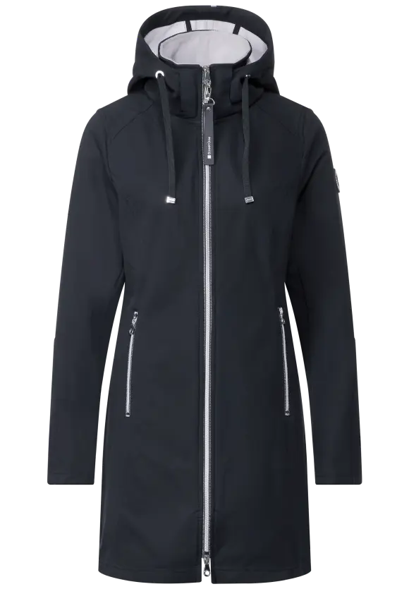 Hoodie Softshelljacke - gravity blue