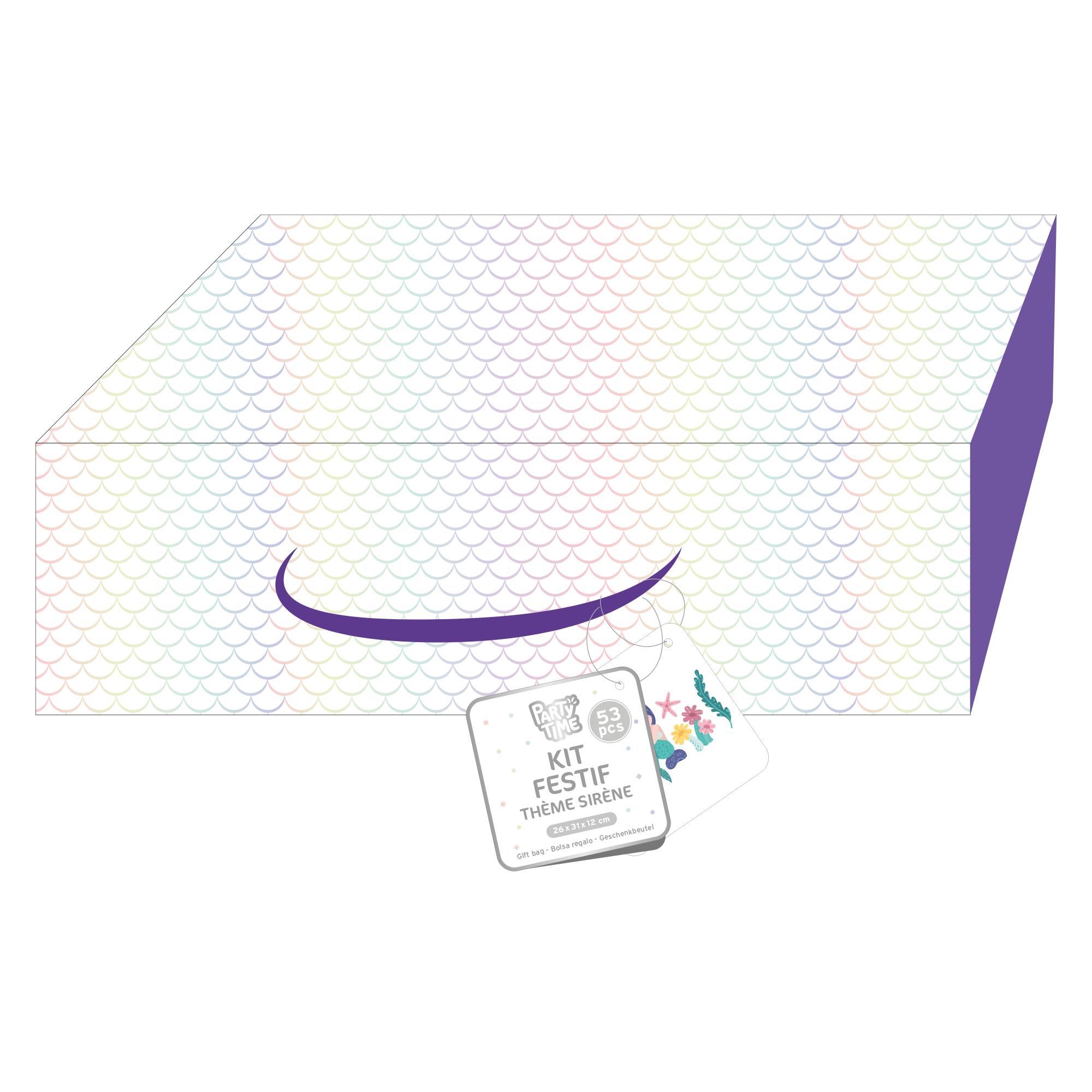 BOITE ANNIVERSAIRE SIRENE 53 PIECES