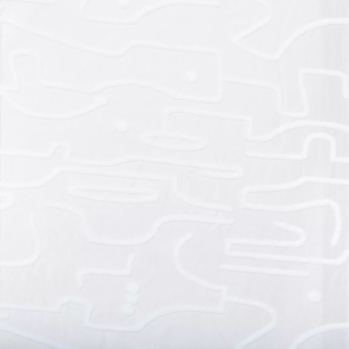 Voilage œillets (140 x 240 cm) Abstrait Blanc