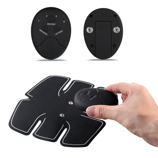 Estimulador elétrico muscular portátil Sportek para abdômen, braços e pernas.