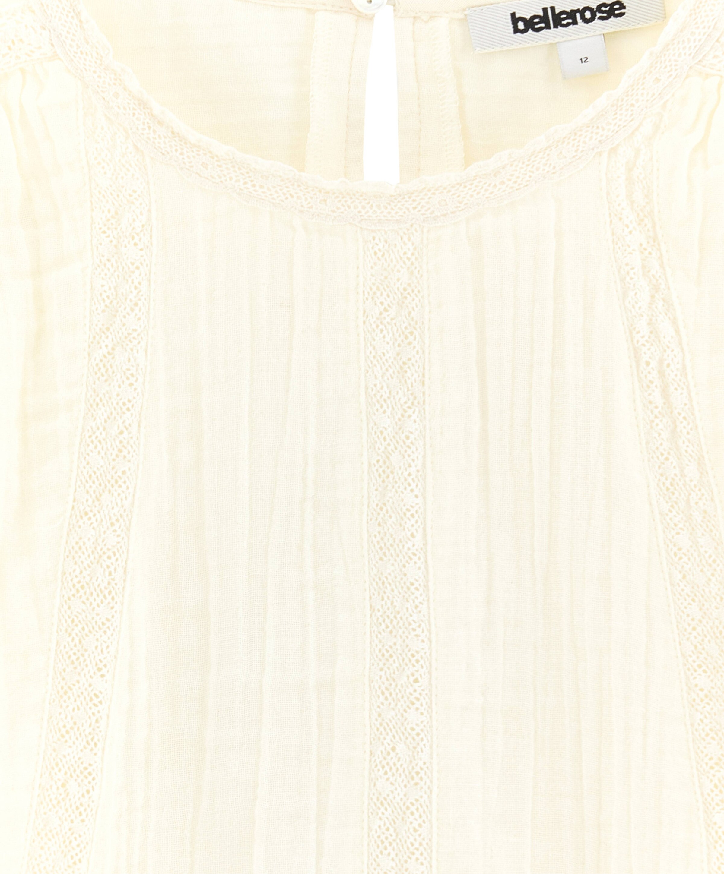 Bellerose Meisjes blouse lange mouw ecru