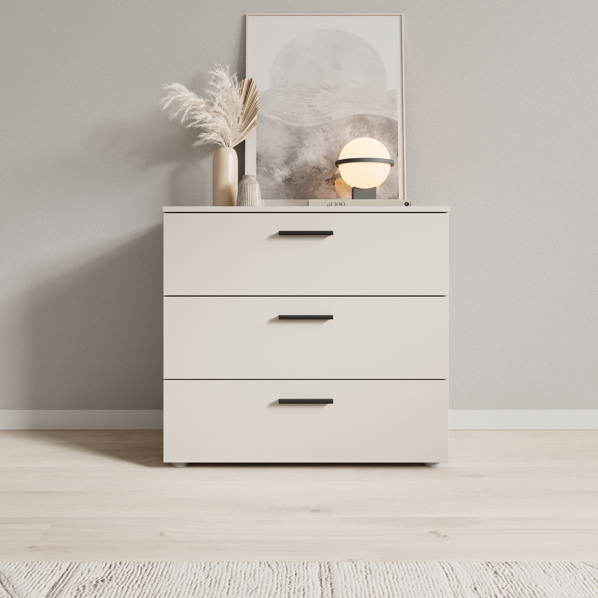 Isandro - Ladekast - Beige - 80x41x74 cm