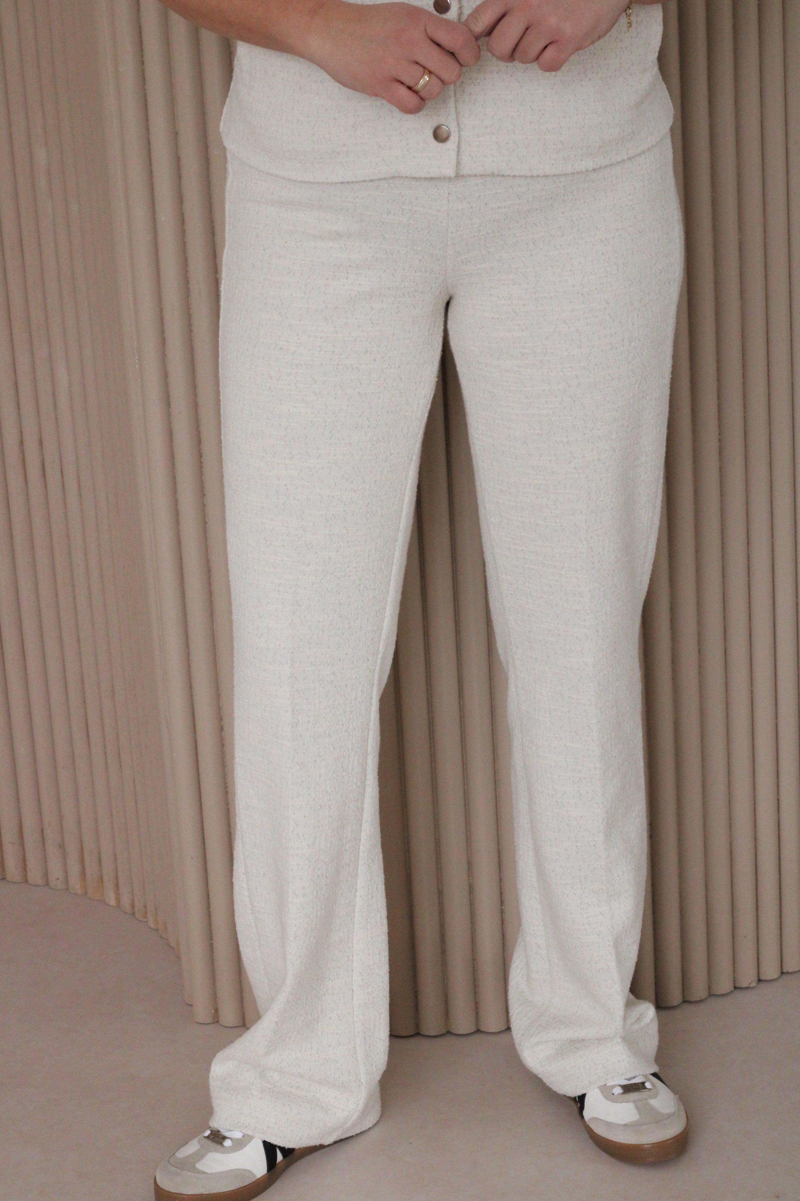 Zoso - Sam Luxury Boucle Pants - Off White