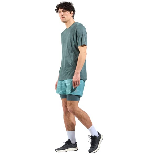 T-shirt running ODLO ZEROWEIGHT ENGINEERED CHILL-TEC CREW NECK S/S DARK SLATE MELANGE