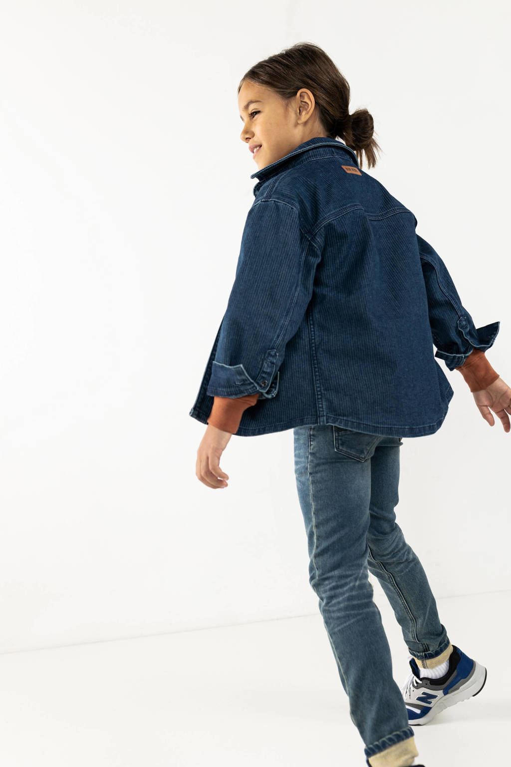 Blue Rebel gestreept denim overhemd Harper indigo stripe denim