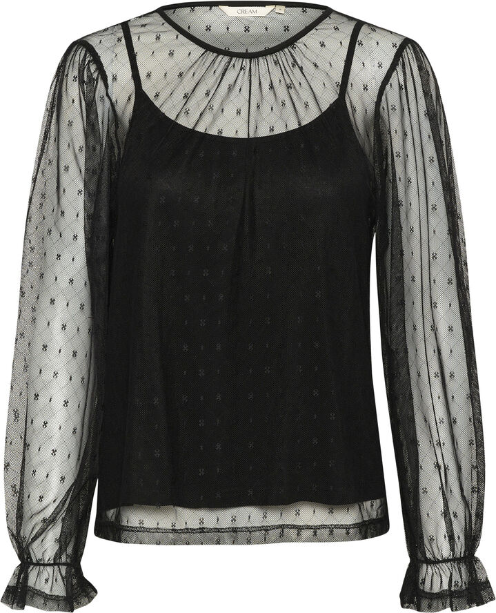 Cream CRIrma LS T-Shirt Pitch black