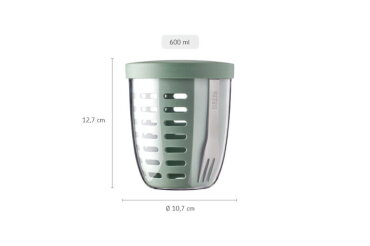 Ellipse fruit & veggie pot - Rubine red