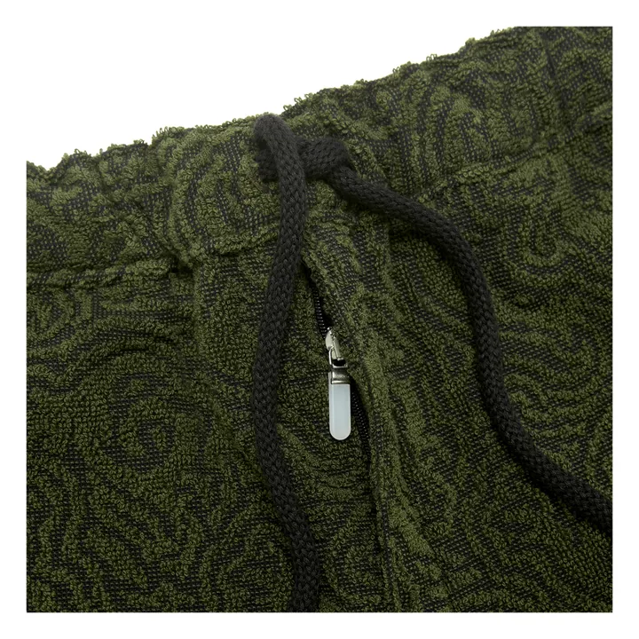 OAS Short Eponge Squiggle Terry | Vert kaki