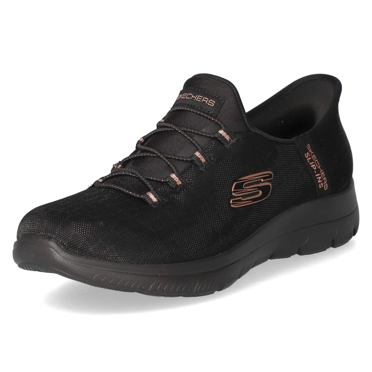 SkechersSlip Ins Sneaker GLASSY NIGHT - Black/Gold