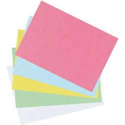 Fiches bristol, A5, uni, jaune