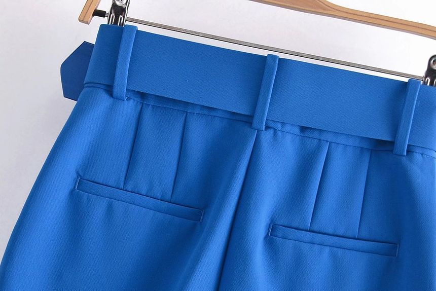 Dewewan - Hoge taille taps toelopende pantalon