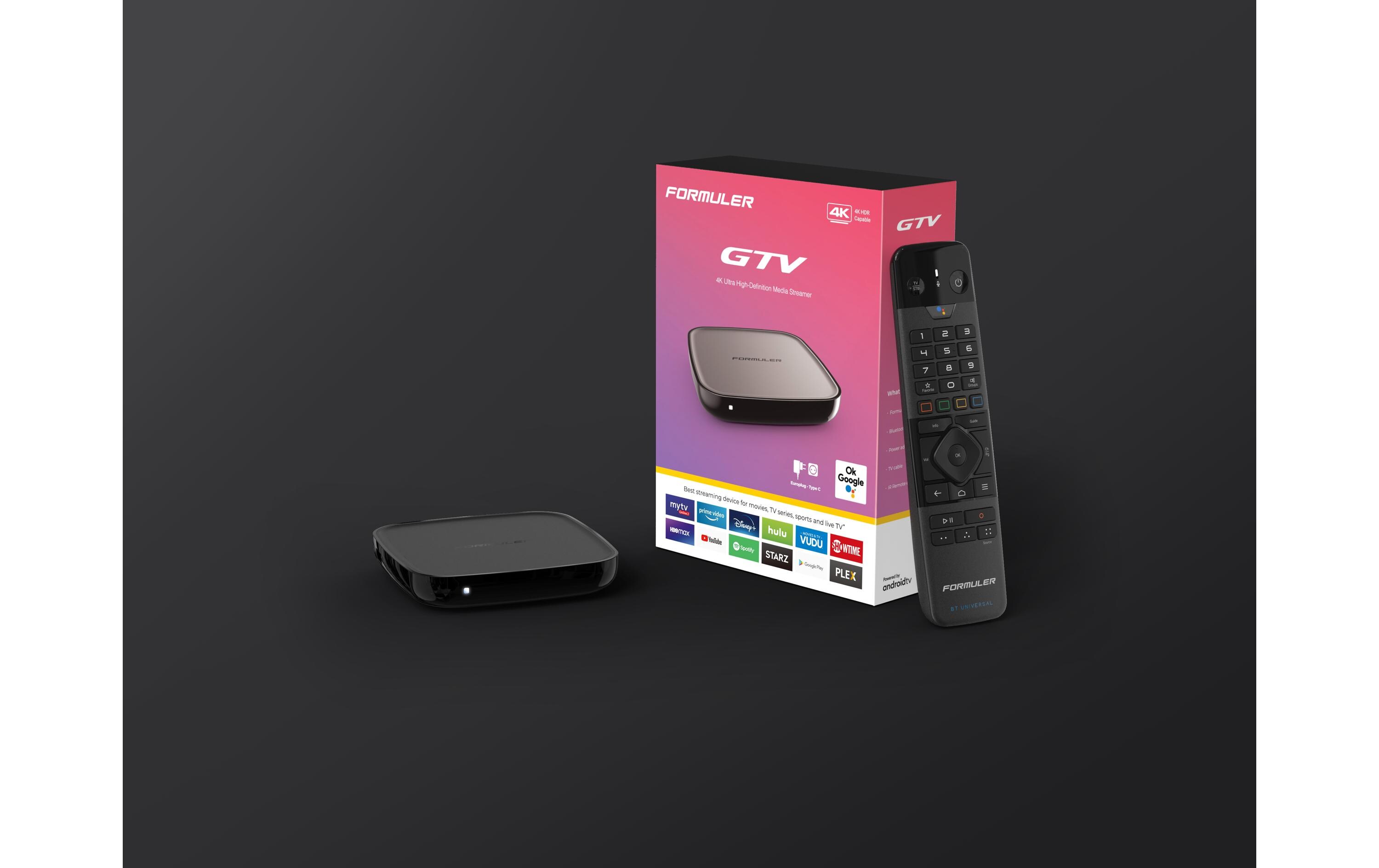 Mediaplayer / IPTV Player GTV Android TV<br>4K Ultra HD Media Streamer Powered by Android TV