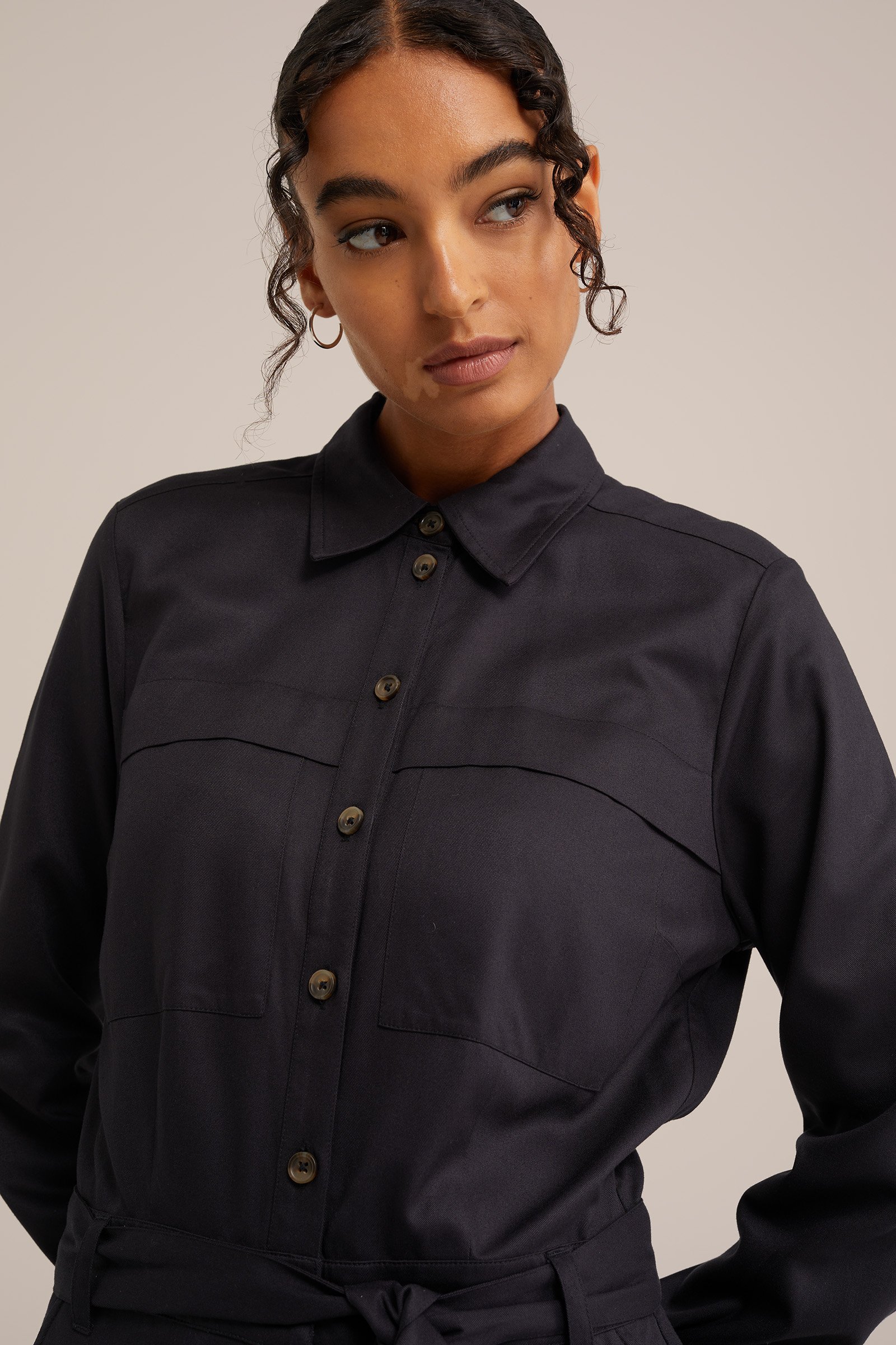 jumpsuit WE Fashion Zwart