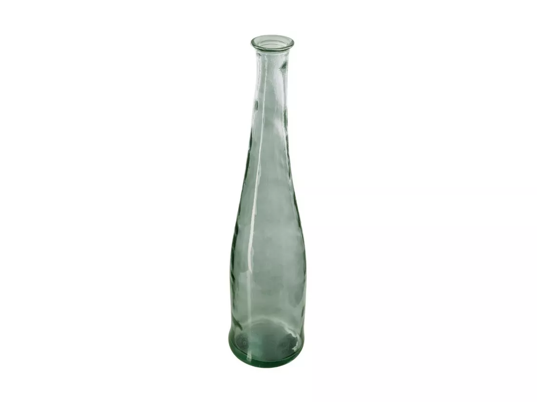 Vase long en Verre recyclé Vert kaki H 80 cm