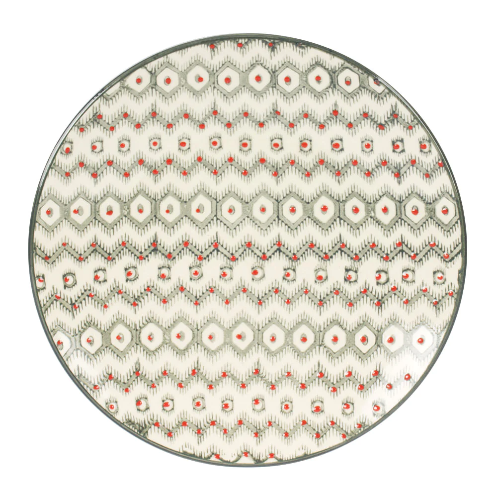 Assiette à dessert Santa Fé gris 20 cm Table passion