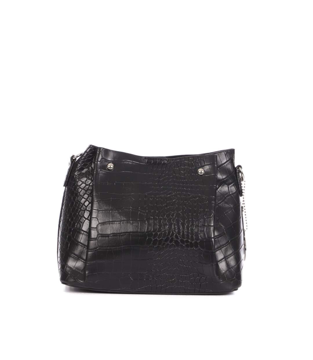 Sac à main Noir croco Femme Manoukian Shilo