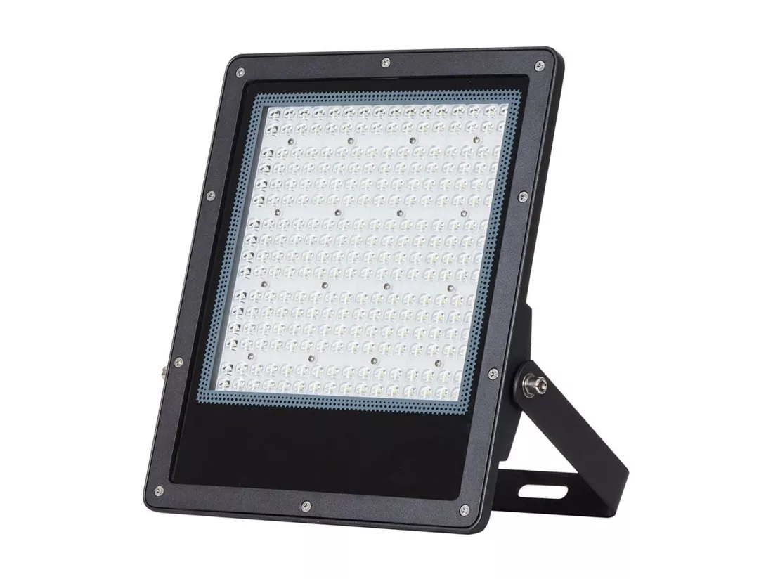 Projecteur LED 200W Dimmable TRIAC 170 lm/W IP65 ELEGANCE Slim PRO Noir Blanc Chaud 60º 3000K