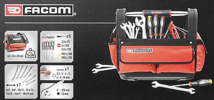 Boîte à outils textile Facom Probag 14